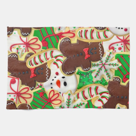 Weihnachtszucker Geschirrtuch (Horizontal)