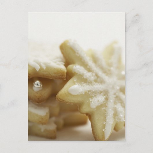 Weihnachtszucker Grußkarten und Aufkleber Feiertagspostkarte (Vorderseite)