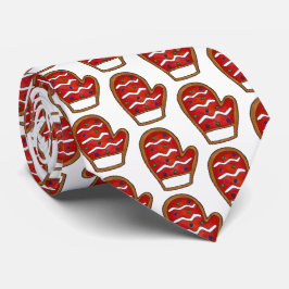 Weihnachtszucker Keks Roter Winterurlaub Mitten Krawatte