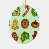 Weihnachtszucker Kekse Weihnachtsgebäck Sandart Keramik Ornament (Rechts)