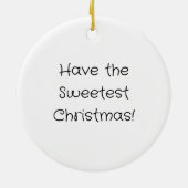 Weihnachtszucker Keramik Ornament (Hinten)