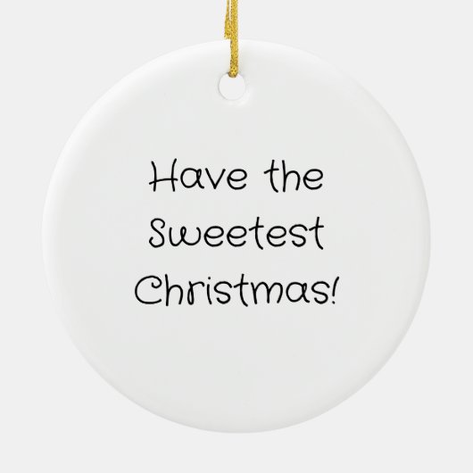 Weihnachtszucker Keramik Ornament (Hinten)