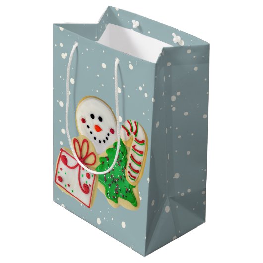 Weihnachtszucker Mittlere Geschenktüte (Rückseite Schrägansicht)