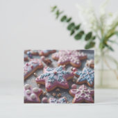 Weihnachtszucker Postkarte (Stehend Vorderseite)