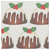 Weihnachtszucker Pudding Holiday Dessert Stoff (Nahaufnahme)