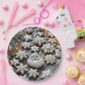 Weihnachtszuckerkost im Bauernhof auf Holz Pappteller (Party)