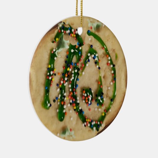 Weihnachtszuckerkost mit Süßigkeiten Keramik Ornament (Rechts)