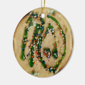 Weihnachtszuckerkost mit Süßigkeiten Keramik Ornament (Links)