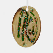 Weihnachtszuckerkost mit Süßigkeiten Ornament Aus Metall (Vorderseite Rechts)