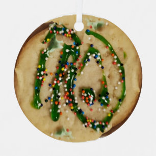 Weihnachtszuckerkost mit Süßigkeiten Ornament Aus Metall