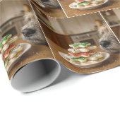 Weihnachtszuckerplätzchen mit Hunde-Nase Geschenkpapier (Rolleneckpunkt)