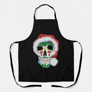 Weihnachtszuckerschädel Schürze