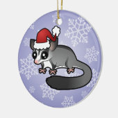 Weihnachtszuckersegelflugzeug Keramikornament (Links)