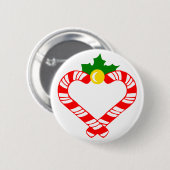 Weihnachtszuckerstange Button (Vorne & Hinten)
