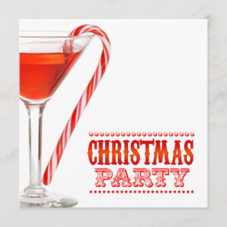 Weihnachtszuckerstange-Cocktail-Party Einladung