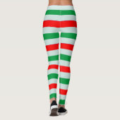 Weihnachtszuckerstange-gestreifte Leggings (Rückseite)