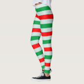 Weihnachtszuckerstange-gestreifte Leggings (Links)