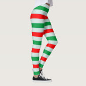Weihnachtszuckerstange-gestreifte Leggings (Rechts)