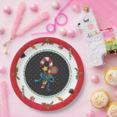 Weihnachtszuckerstange-Party-Teller Pappteller (Party)