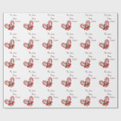 Weihnachtszuckerstange-Sankt-Gewohnheit nach und Geschenkpapier (Flach)