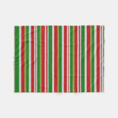 Weihnachtszuckerstange-Streifen-Fleece-Decke Fleecedecke (Vorderseite (Horizontal))