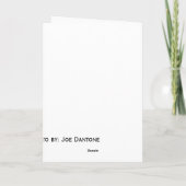 Weihnachtszuckerstange-Wein-Karte Feiertagskarte (Rückseite)