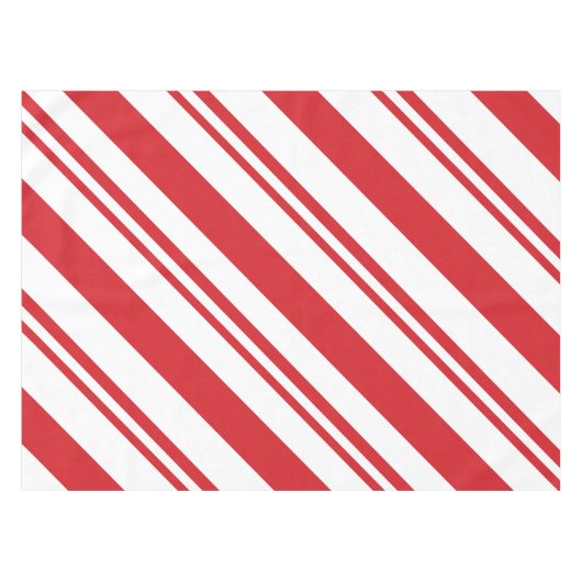 Weihnachtszuckerstangemuster Tischdecke (Vorderseite (Horizontal))