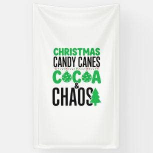 Weihnachtszuckerstangen Kakao Chaos Design Banner