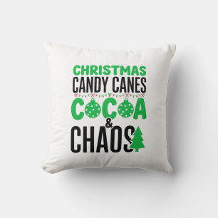 Weihnachtszuckerstangen Kakao Chaos Design Kissen