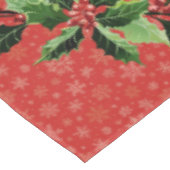 Weihnachtszug auf Rot Tischdecke (Schrägansicht)