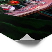 Weihnachtszug aus dem 19. Jahrhundert mit schönen  Poster (Ecke)