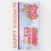 Weihnachtszug-Banner Banner (Vertikal)