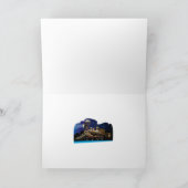 Weihnachtszug Feiertagskarte (Innenseite)