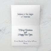 Weihnachtszug Feiertagskarte (Innenseite)