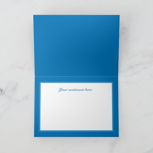 Weihnachtszug Feiertagskarte (Innenseite)