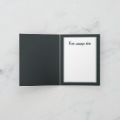 Weihnachtszug Feiertagskarte (Innenseite)