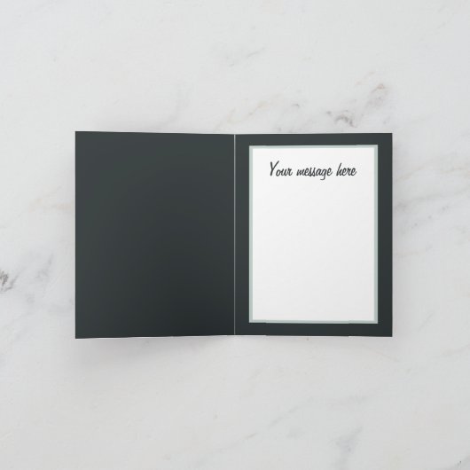 Weihnachtszug Feiertagskarte (Innenseite)