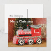 Weihnachtszug Feiertagspostkarte (Vorne/Hinten)