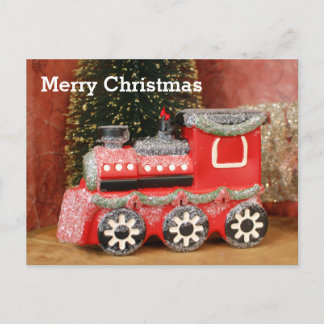 Weihnachtszug Feiertagspostkarte