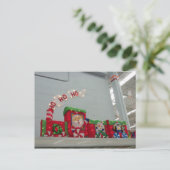 Weihnachtszug Feiertagspostkarte (Stehend Vorderseite)