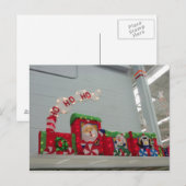 Weihnachtszug Feiertagspostkarte (Vorne/Hinten)