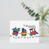 Weihnachtszug Feiertagspostkarte (Stehend Vorderseite)