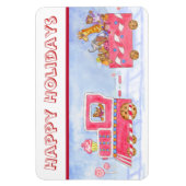 Weihnachtszug Flexi Magnet (Vertikal)