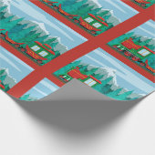 Weihnachtszug Geschenkpapier (Ecke)