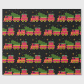 Weihnachtszug Geschenkpapier (Flach)