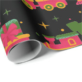 Weihnachtszug Geschenkpapier (Rolleneckpunkt)
