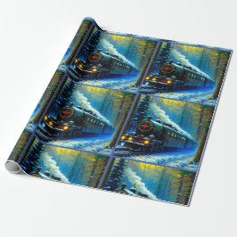 Weihnachtszug Geschenkpapier
