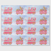 Weihnachtszug-Geschenkpapier Geschenkpapier (Flach)
