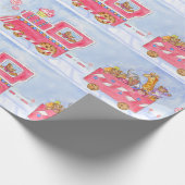 Weihnachtszug-Geschenkpapier Geschenkpapier (Ecke)