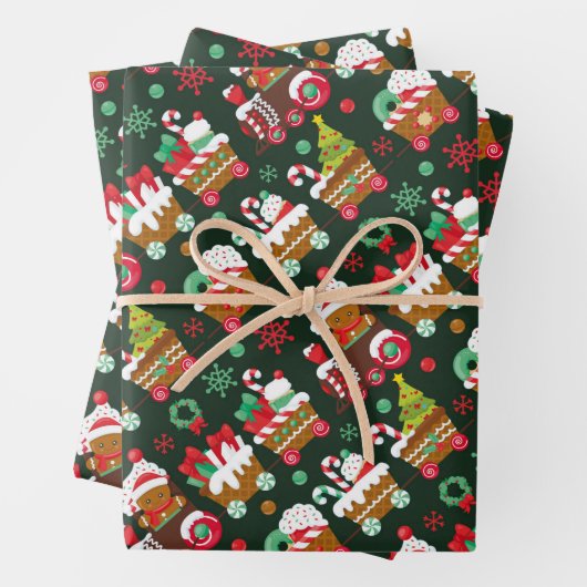 Weihnachtszug Geschenkpapier Set (Beispiel)